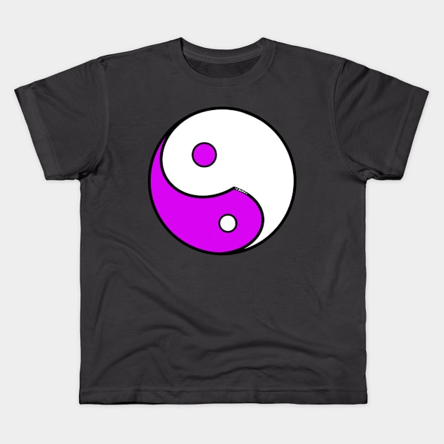 Yin Yang #31 Kids T-Shirt by Wolfgon Designs